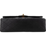 Chanel Quilted Lambskin 24K Gold Medium Double Flap Shoulder Bag