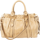 Miu Miu Classic Leather City Handbag