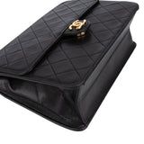Chanel Quilted Lambskin 24K Gold Single Flap Shoulder Bag