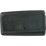 Louis Vuitton Green Taiga Leather Keyholder