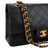 Chanel Quilted Lambskin 24K Gold Medium Double Flap Shoulder Bag