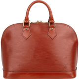 Louis Vuitton Cognac Epi Leather Alma PM Handbag