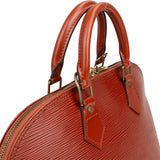 Louis Vuitton Cognac Epi Leather Alma PM Handbag