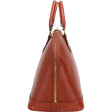 Louis Vuitton Cognac Epi Leather Alma PM Handbag