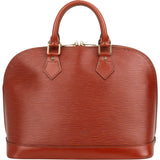 Louis Vuitton Cognac Epi Leather Alma PM Handbag
