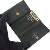 Louis Vuitton Green Taiga Leather Keyholder