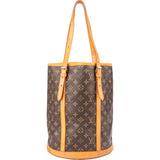 Louis Vuitton Canvas Monogram Bucket PM Shoulder Bag