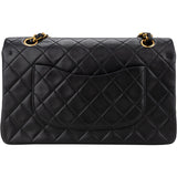 Chanel Quilted Lambskin 24K Gold Medium Double Flap Crossbody Bag