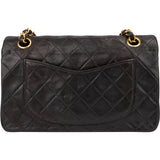 Chanel Quilted Lambskin 24K Gold Small Double Flap Crossbody Bag