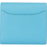 Hermès Blue Epsom Leather Constance Compact Wallet