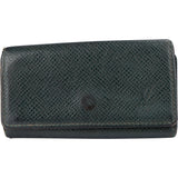 Louis Vuitton Green Taiga Leather Keyholder