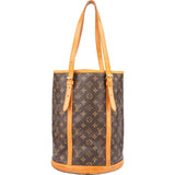 Louis Vuitton Canvas Monogram Bucket PM Shoulder Bag