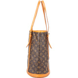 Louis Vuitton Canvas Monogram Bucket PM Shoulder Bag