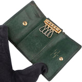 Louis Vuitton Green Taiga Leather Keyholder