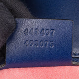 Gucci Blu Satin Marmont Stitch Crossbody Bag