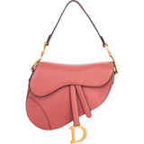 Christian Dior Pink Leather Saddle Shoulder Bag