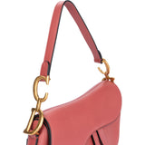 Christian Dior Pink Leather Saddle Shoulder Bag