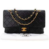 Chanel Quilted Lambskin 24K Gold Medium Double Flap Crossbody Bag