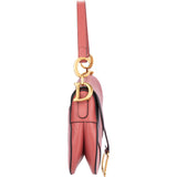 Christian Dior Pink Leather Saddle Shoulder Bag