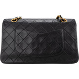 Chanel Quilted Lambskin 24K Gold Medium Double Flap Crossbody Bag