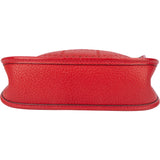 Hermès Rouge Taurillon Clemence Evelyne 16 Crossbody Bag
