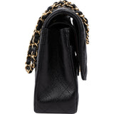 Chanel Quilted Caviar Leather Medium Double Flap Crossbody Bag