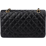 Chanel Quilted Caviar Leather Medium Double Flap Crossbody Bag