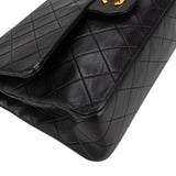 Chanel Quilted Lambskin 24K Gold Medium Double Flap Crossbody Bag