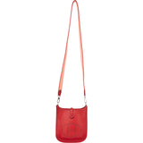 Hermès Rouge Taurillon Clemence Evelyne 16 Crossbody Bag