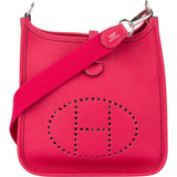 Hermès Rose Shocking Maurice Evelyne 16 Crossbody Bag