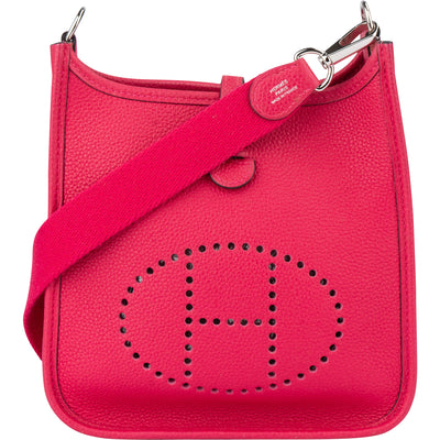 Hermès Rose Shocking Maurice Evelyne 16 Crossbody Bag