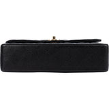 Chanel Quilted Caviar Leather Medium Double Flap Crossbody Bag