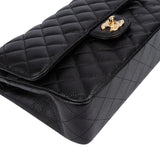 Chanel Quilted Caviar Leather Medium Double Flap Crossbody Bag