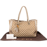 Gucci GG Monogram Bamboo Handbag