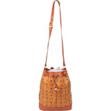 MCM Visetos Monogram Bucket Crossbody Bag