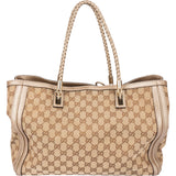 Gucci GG Monogram Bamboo Handbag