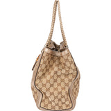 Gucci GG Monogram Bamboo Handbag