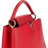 Louis Vuitton Red Leather Capucines PM Handbag