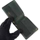 Louis Vuitton Green Taiga Leather Bifold Wallet