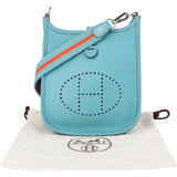 Hermès Blue Clemence Evelyne 16 Crossbody Bag