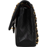 Chanel Quilted Lambskin 24K Gold Medium Double Flap Crossbody Bag