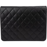 Chanel Quilted Lambskin 24K Gold Single Flap Shoulder Bag