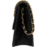 Chanel Quilted Lambskin 24K Gold Single Flap Shoulder Bag