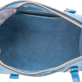 Louis Vuitton Bleu Epi Leather Soufflot Set Handbag