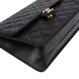 Chanel Quilted Lambskin 24K Gold Single Flap Shoulder Bag