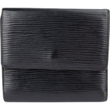 Louis Vuitton Noir Epi Leather Elise Wallet