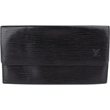 Louis Vuitton Noir Epi Leather Wallet