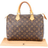 Louis Vuitton Canvas Monogram Speedy 30 Handbag