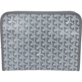 Goyard Grey Goyardine Monogram Jouvence MM Pochette Clutch