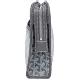 Goyard Grey Goyardine Monogram Jouvence MM Pochette Clutch